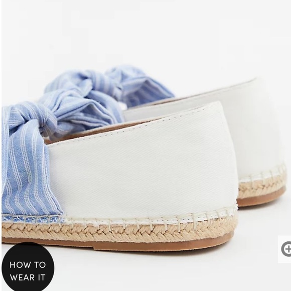 Torrid Ivory Canvas Espadrille Flats 9WW 10WW - Picture 4 of 4